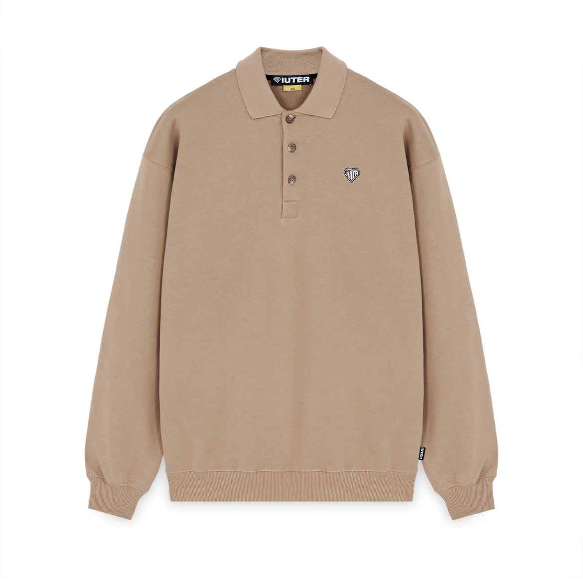 HEART LOGO POLO SWEATER - Pullover DARK EARTH