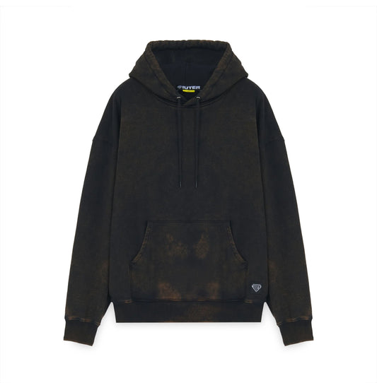 FELPA IUTER LABEL MARBLE HOODIE